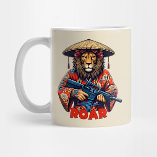 Shooting lion Mug